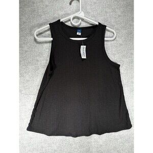 NWT Old Navy Luxe XS Petite Luxe Swing Stretch Tank Ribbed Top Gray